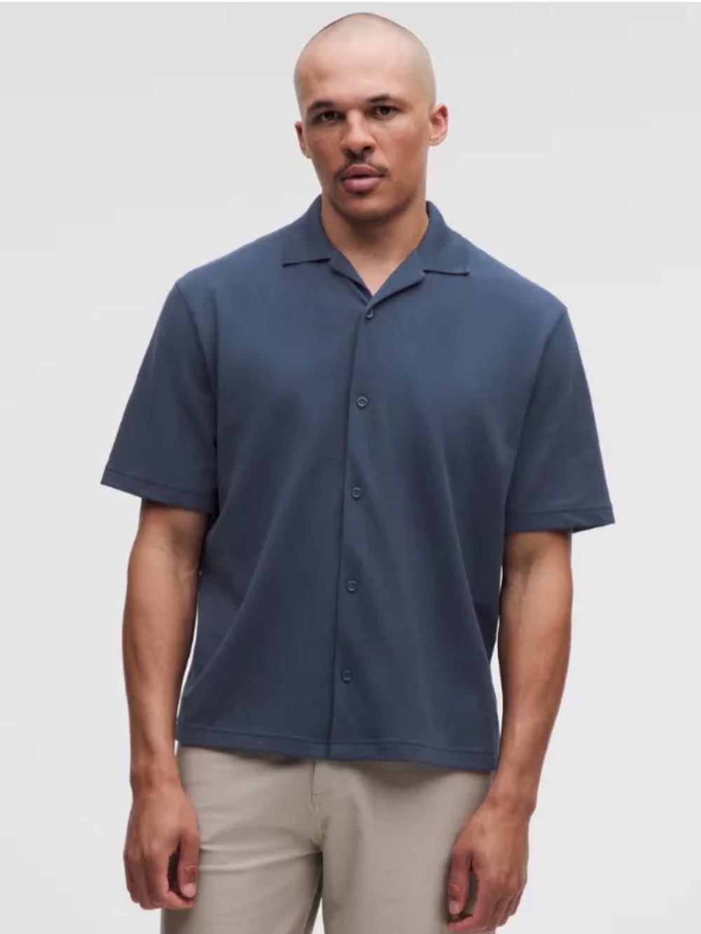 Lululemon Pique Performer Camp Collar Button Down Top XL